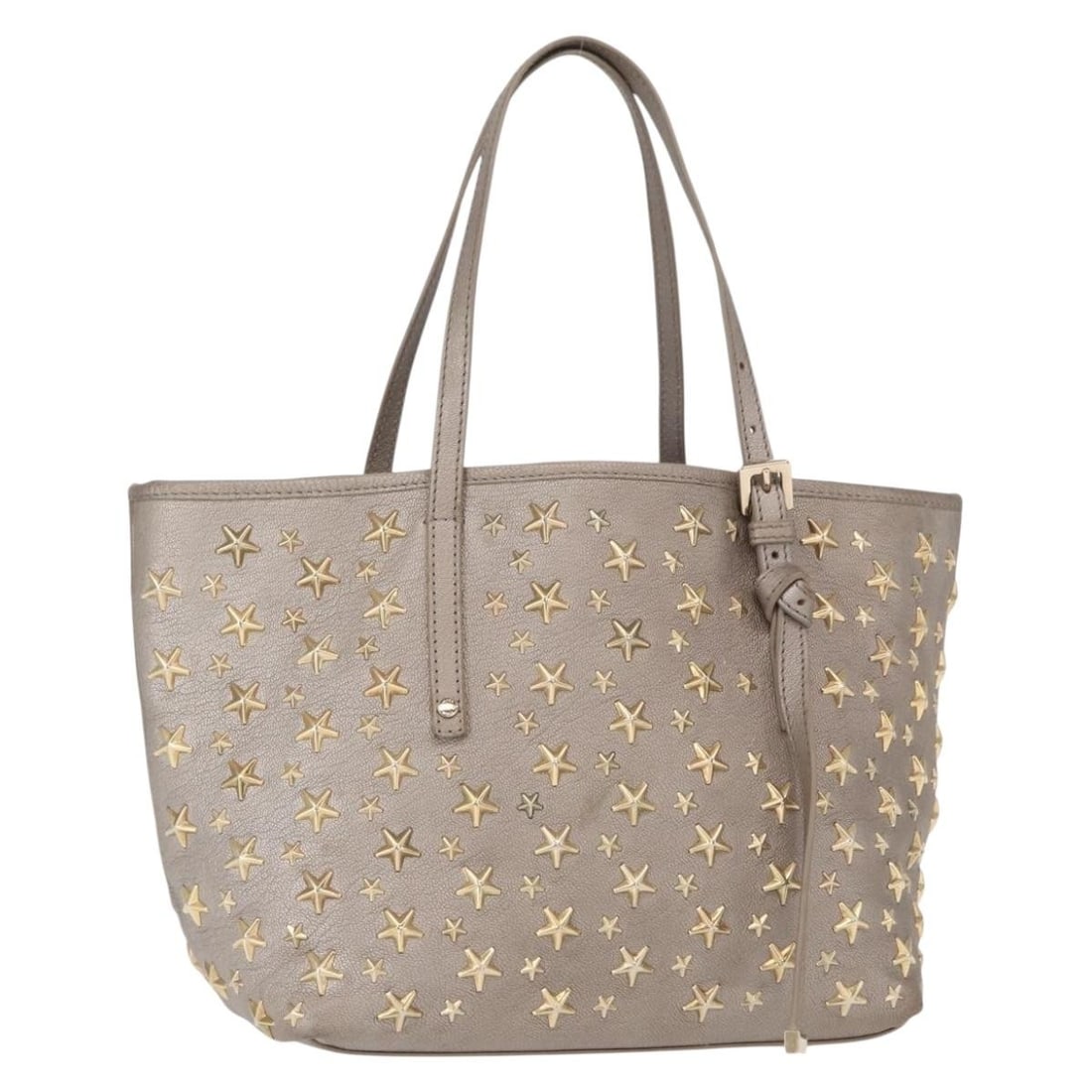 Jimmy Choo Sasha S leather tote in metallic silver and gold: Jimmy Choo Sasha S leather tote in metallic silver and gold This Jimmy Choo Sasha S tote bag is crafted from silver and gold leather and made in Italy. The bag features a compact design with dual top 