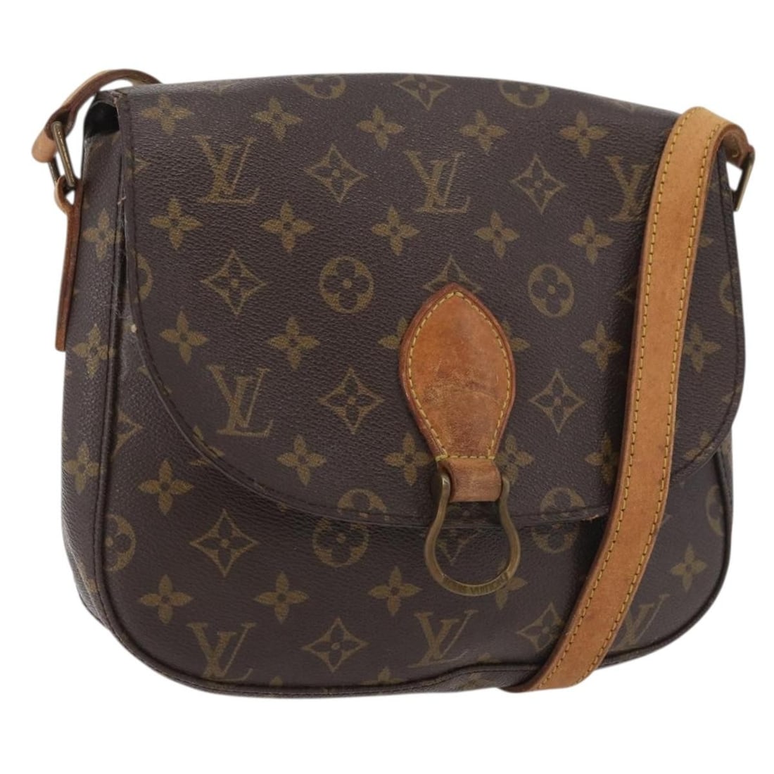 Louis Vuitton Saint Cloud GM Monogram Canvas Shoulder Bag M51242: Louis Vuitton Saint Cloud GM Monogram Canvas Shoulder Bag M51242 This Louis Vuitton Monogram Saint Cloud GM Shoulder Bag (model M51242) is crafted from classic monogram canvas and features a spacious 