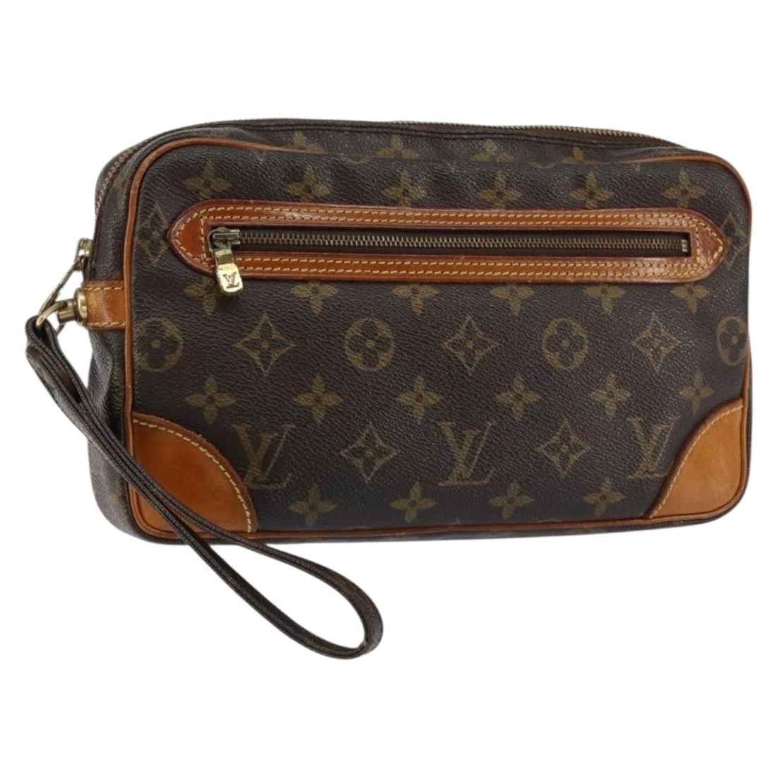 Louis Vuitton M51825 Marly Dragonne GM Monogram Canvas Clutch: Louis Vuitton M51825 Marly Dragonne GM Monogram Canvas Clutch Louis Vuitton Monogram Marly Dragonne GM clutch bag in monogram canvas, made in France. This women's clutch is a heavily used piece with v