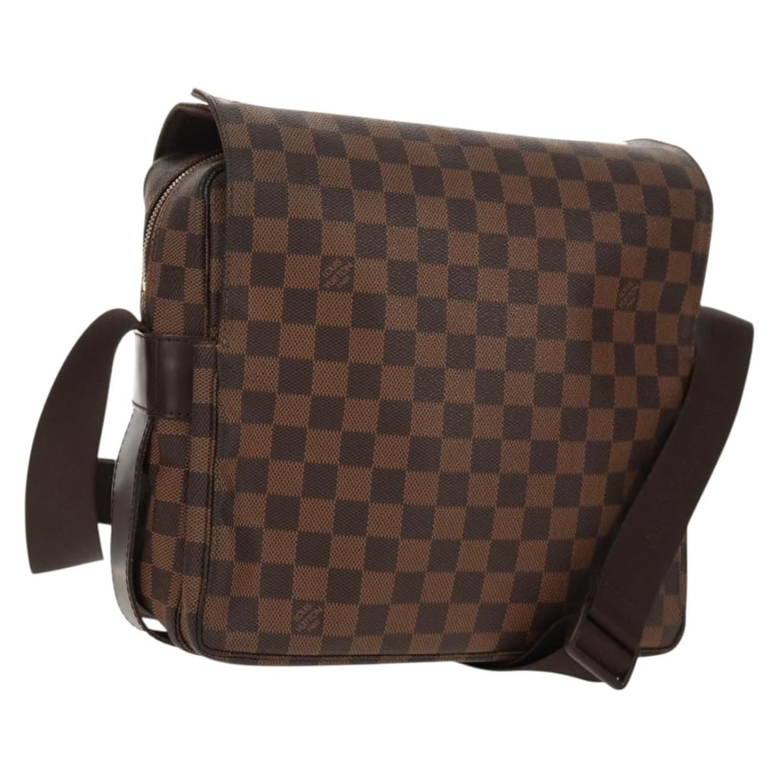 Louis Vuitton Naviglio Shoulder Bag Damier Ebene Canvas N45255: Louis Vuitton Naviglio Shoulder Bag Damier Ebene Canvas N45255 Louis Vuitton Damier Ebene Naviglio shoulder bag in Damier Ebene canvas, made in France. The bag features a shoulder strap with an approx