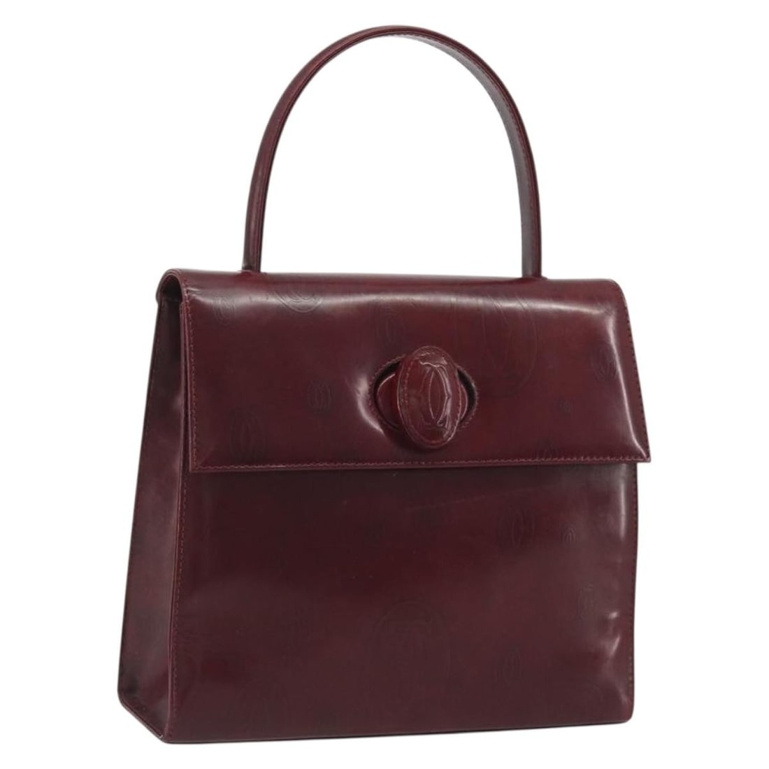 Cartier Happy Birthday Red Patent Leather Womens Hand Bag: Cartier Happy Birthday Red Patent Leather Womens Hand Bag Cartier Happy Birthday handbag in red patent leather. This women's handbag was made in Italy and is offered without the original box or dust b