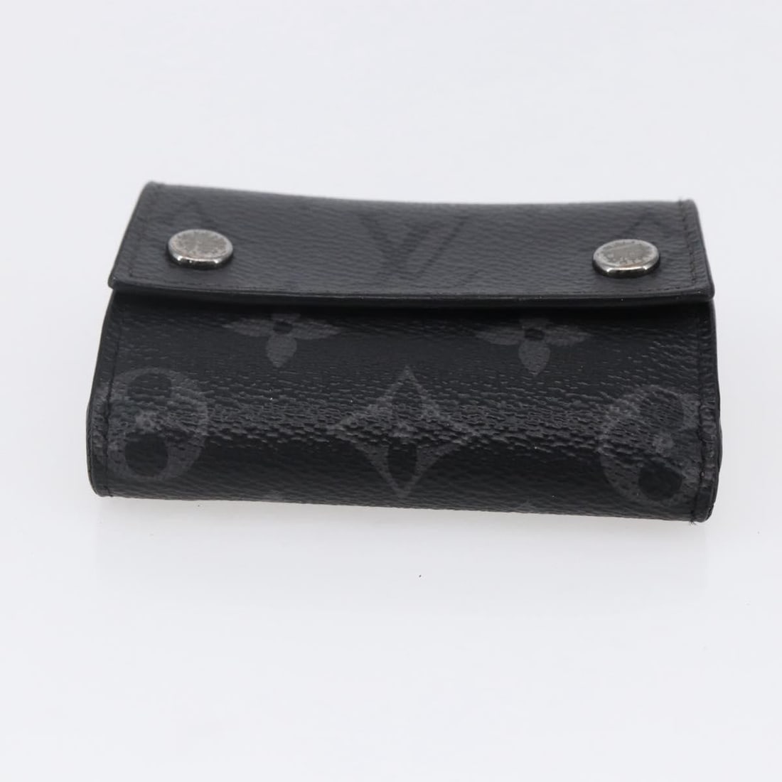 LOUIS VUITTON Monogram Eclipse Compact Wallet M45417 Auth - 6