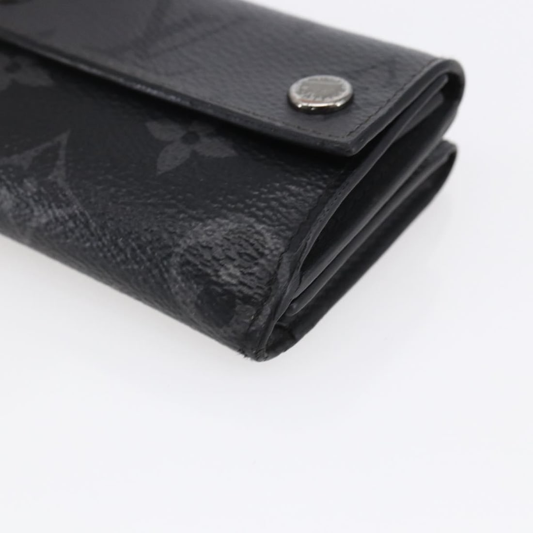 LOUIS VUITTON Monogram Eclipse Compact Wallet M45417 Auth - 7