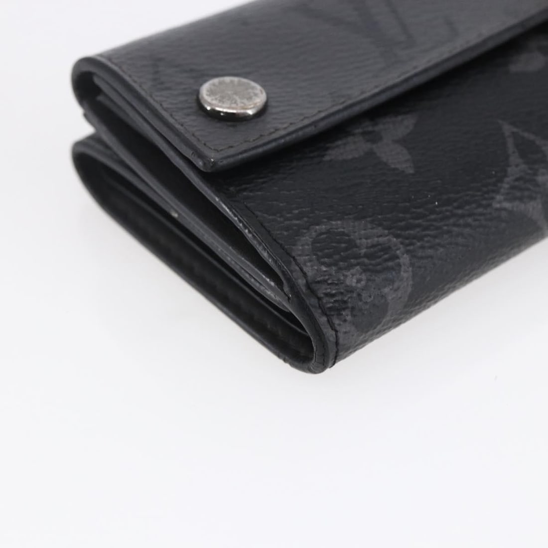 LOUIS VUITTON Monogram Eclipse Compact Wallet M45417 Auth - 8