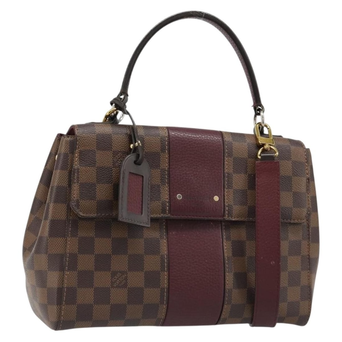 Louis Vuitton Bond Street BB 2way Damier Ebene Handbag N64416: Louis Vuitton Bond Street BB 2way Damier Ebene Handbag N64416 Louis Vuitton Bond Street BB 2-way handbag in Damier Ebene canvas. Made in France, this women's bag includes a name tag and shoulder strap