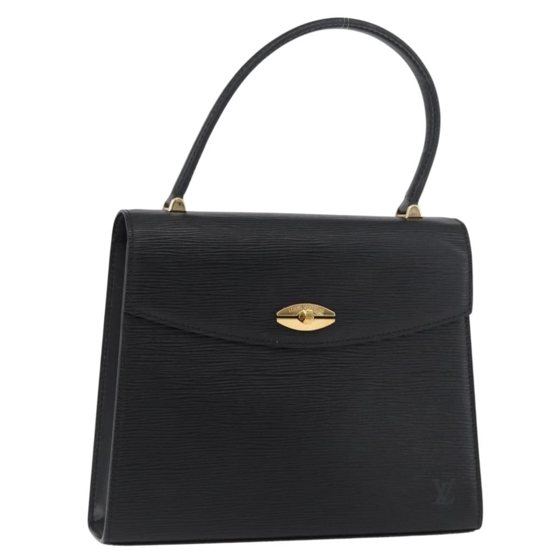 Louis Vuitton Malesherbes Black Epi Leather Handbag M52372: Louis Vuitton Malesherbes Black Epi Leather Handbag M52372 Louis Vuitton Malesherbes handbag in black Epi leather. This unisex handbag was made in France and is offered without the original box or dus