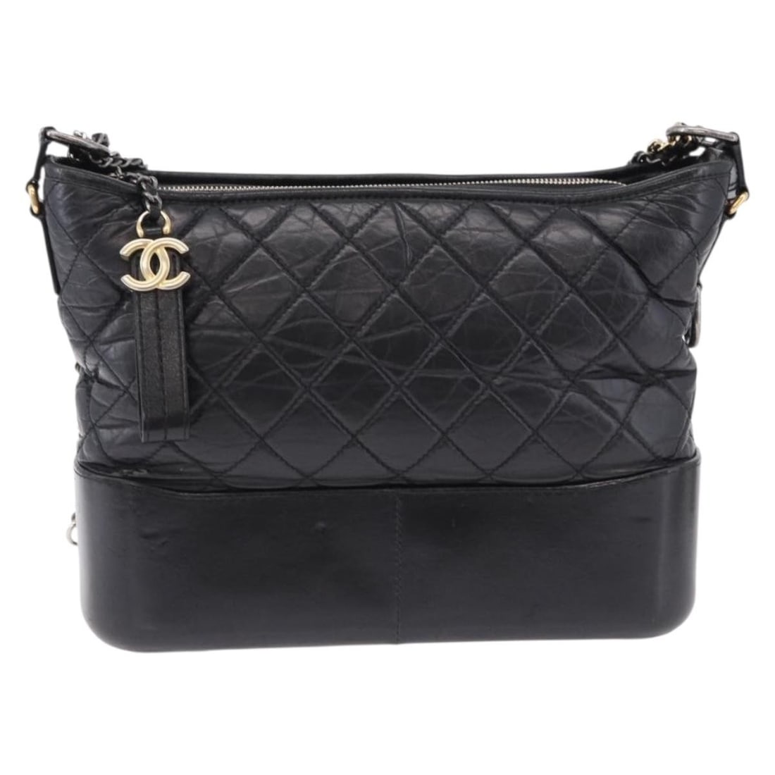 Chanel Gabrielle Hobo Black Leather Shoulder Bag (1 of 18)