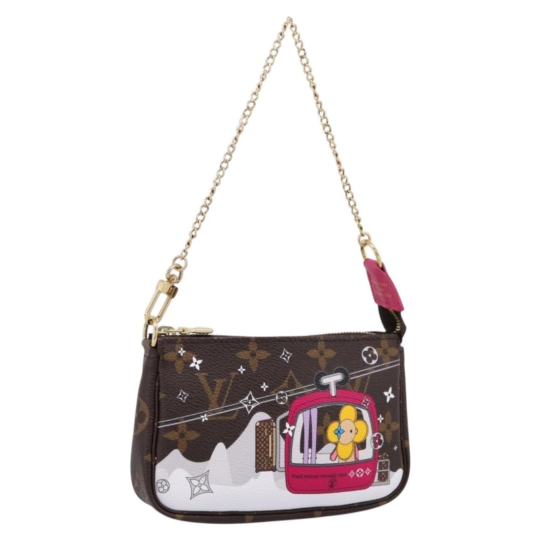 Louis Vuitton M68490 Vivienne Mini Accessory Pouch Monogram Canvas: Louis Vuitton M68490 Vivienne Mini Accessory Pouch Monogram Canvas Louis Vuitton Vivienne Mini Pochette Accessoires pouch in Monogram canvas. This women's accessory pouch is made in France and include