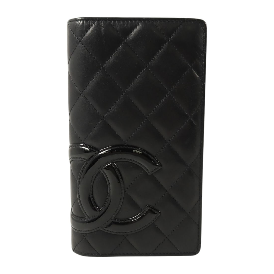 CHANEL Cambon A26717 bifold wallet black pink calfskin leather: CHANEL Cambon A26717 bifold wallet black pink calfskin leather CHANEL Cambon long wallet in black and pink calfskin leather with CC design and silver-tone hardware. This bifold purse features multiple