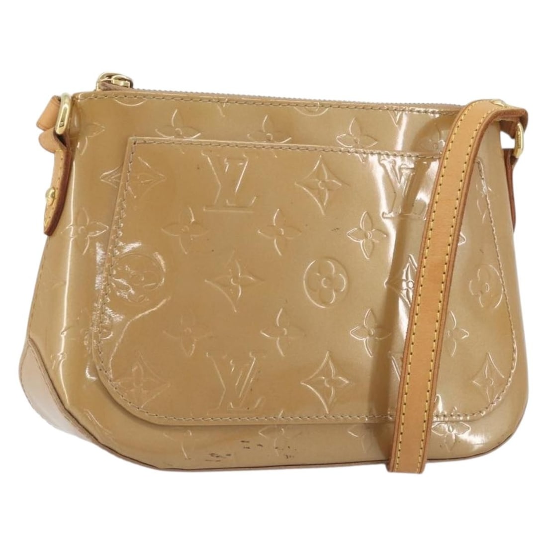 Louis Vuitton M91508 Minna Street Shoulder Bag Noisette Patent Leather (1 of 18)