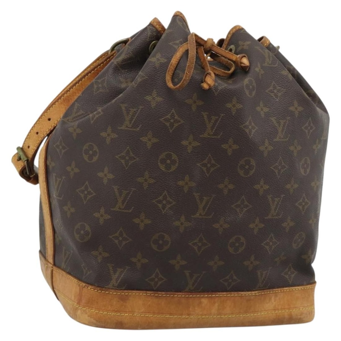 Louis Vuitton Noe Monogram Canvas Shoulder Bag M42224: Louis Vuitton Noe Monogram Canvas Shoulder Bag M42224 Louis Vuitton Noe shoulder bag in Monogram canvas with an adjustable shoulder strap. This women's bag was made in France and is offered without th