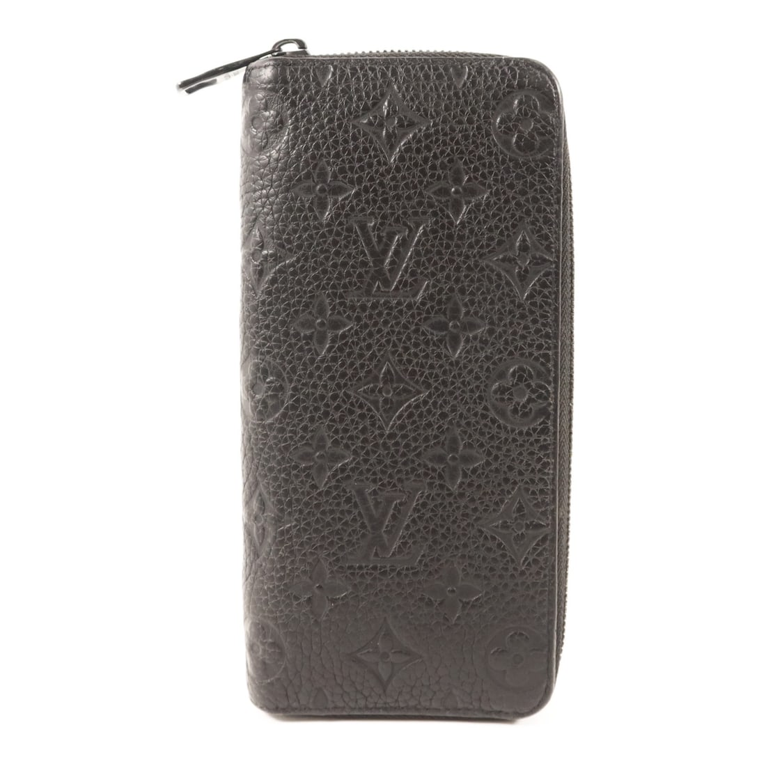 Louis Vuitton M69047 Zippy Vertical Wallet Black Taurillon Monogram: Louis Vuitton M69047 Zippy Vertical Wallet Black Taurillon Monogram Zippy Vertical long wallet in black Monogram Taurillon Clemence leather and calfskin. This men's wallet features a zip-around design