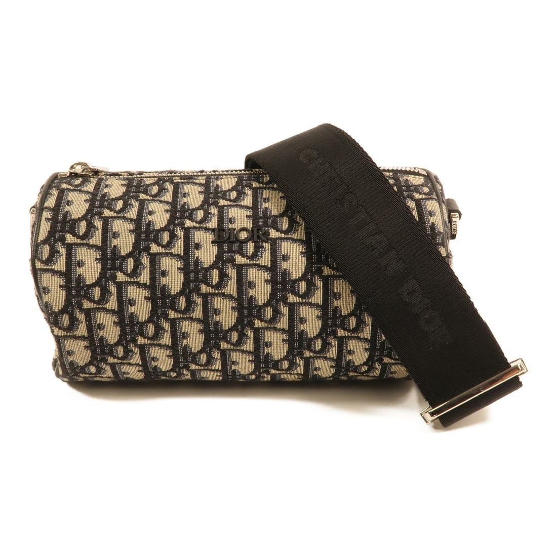 Dior CD Roller Messenger Shoulder Bag Blue Canvas (1 of 16)