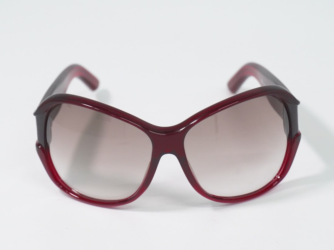 Gucci Eyewear Red Plastic Interlocking G Sunglasses (1 of 15)