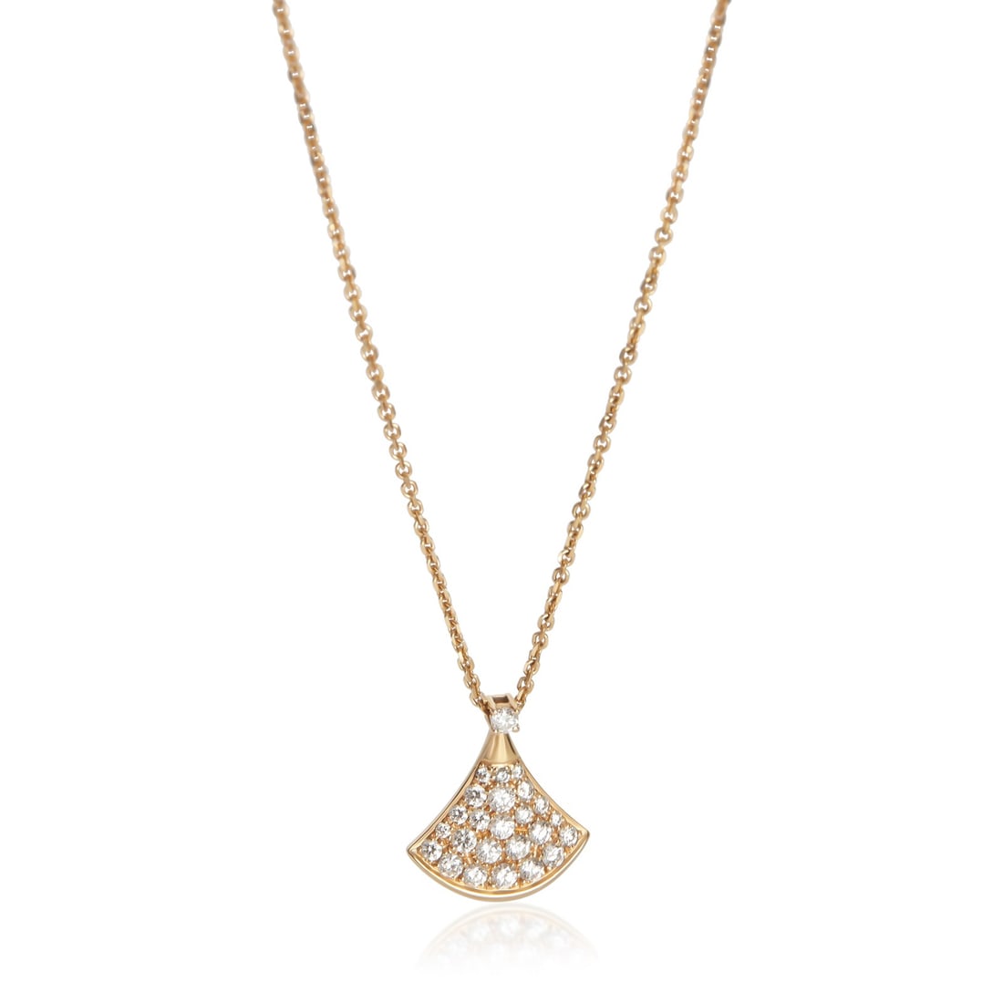 BVLGARI Diva's Dream 18k Rose Gold Diamond Pendant (1 of 3)
