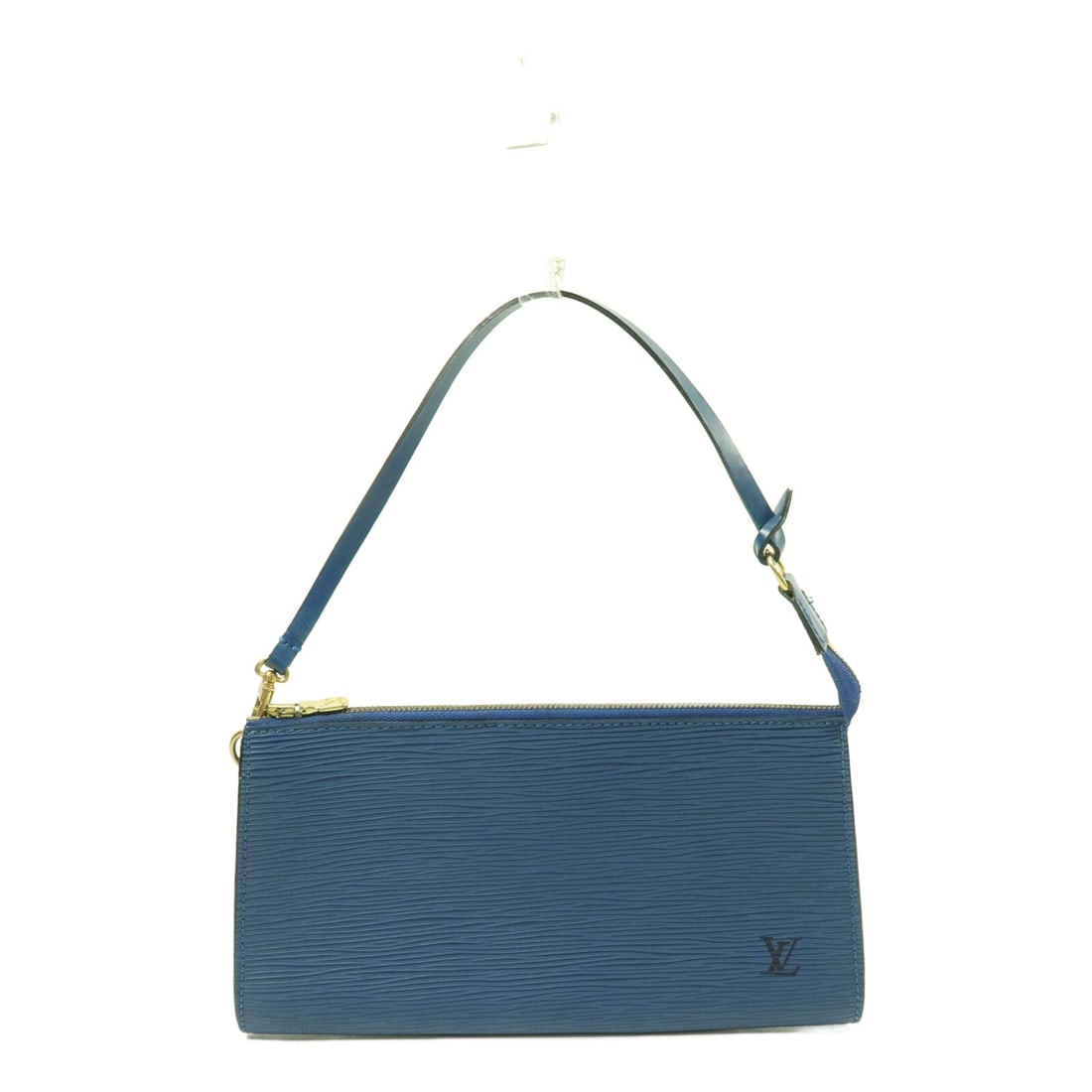 Louis Vuitton M52945 Epi Accessory Pouch Blue with Detachable Strap: Louis Vuitton M52945 Epi Accessory Pouch Blue with Detachable Strap Louis Vuitton Pochette Accessories pouch in blue Epi leather with a detachable leather strap. This women's accessory pouch shows rea
