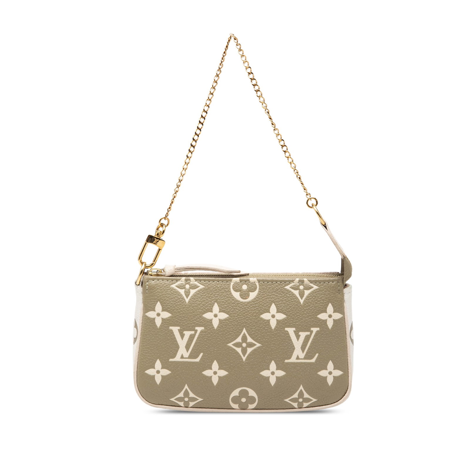 Louis Vuitton Mini Pochette Accessoires Monogram Empreinte Leather Bag: Louis Vuitton Mini Pochette Accessoires Monogram Empreinte Leather Bag Louis Vuitton Mini Pochette Accessoires from the Monogram Empreinte Spring In The City line, crafted in leather with a chain stra