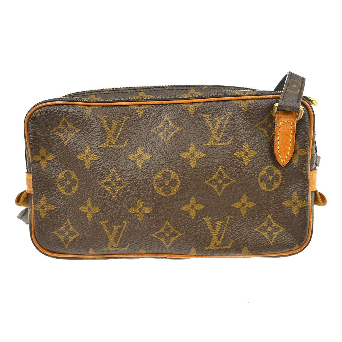 Louis Vuitton Pochette Marly Bandouliere Shoulder Bag Monogram Canvas: Louis Vuitton Pochette Marly Bandouliere Shoulder Bag Monogram Canvas Louis Vuitton Pochette Marly Bandouliere in brown monogram canvas. This unisex shoulder bag is made in France and is presented in 