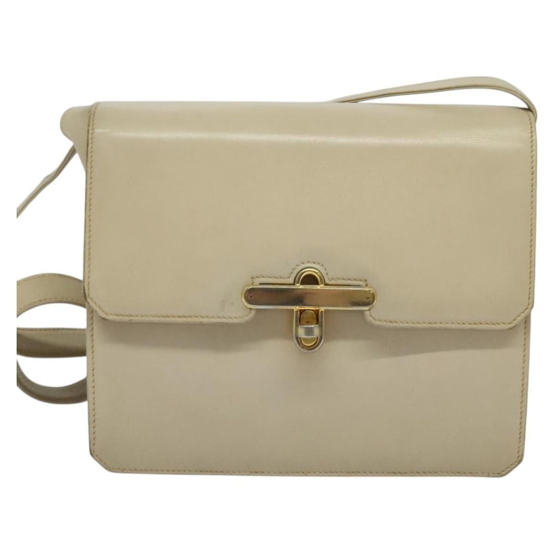 Gucci Vintage Flap Beige Leather Handbag: Gucci Vintage Flap Beige Leather Handbag Vintage Gucci Flap bag in beige leather, designed for women and made in Italy. It features a classic flap design and is presented in good vintage condition wit