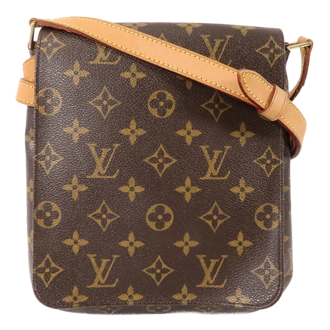 Louis Vuitton Musette Salsa M51258 Monogram Shoulder Bag Brown: Louis Vuitton Musette Salsa M51258 Monogram Shoulder Bag Brown Louis Vuitton Musette Salsa short shoulder bag in brown Monogram PVC coated canvas. This women's shoulder bag features a flap closure and