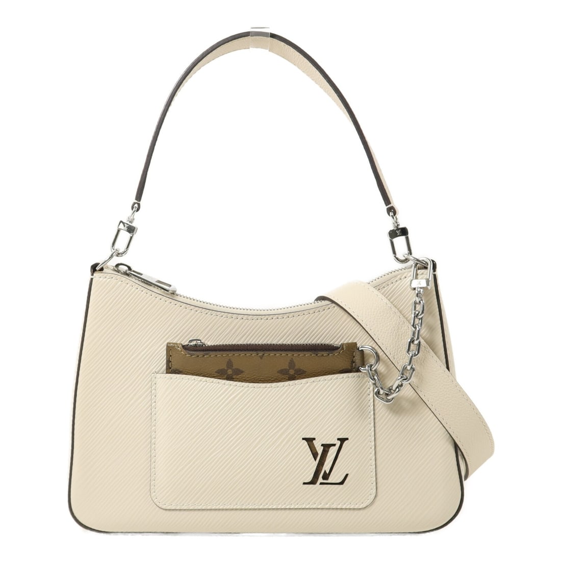 Louis Vuitton Marelle M80688 2 Way Shoulder Bag White Epi Calfskin (1 of 17)