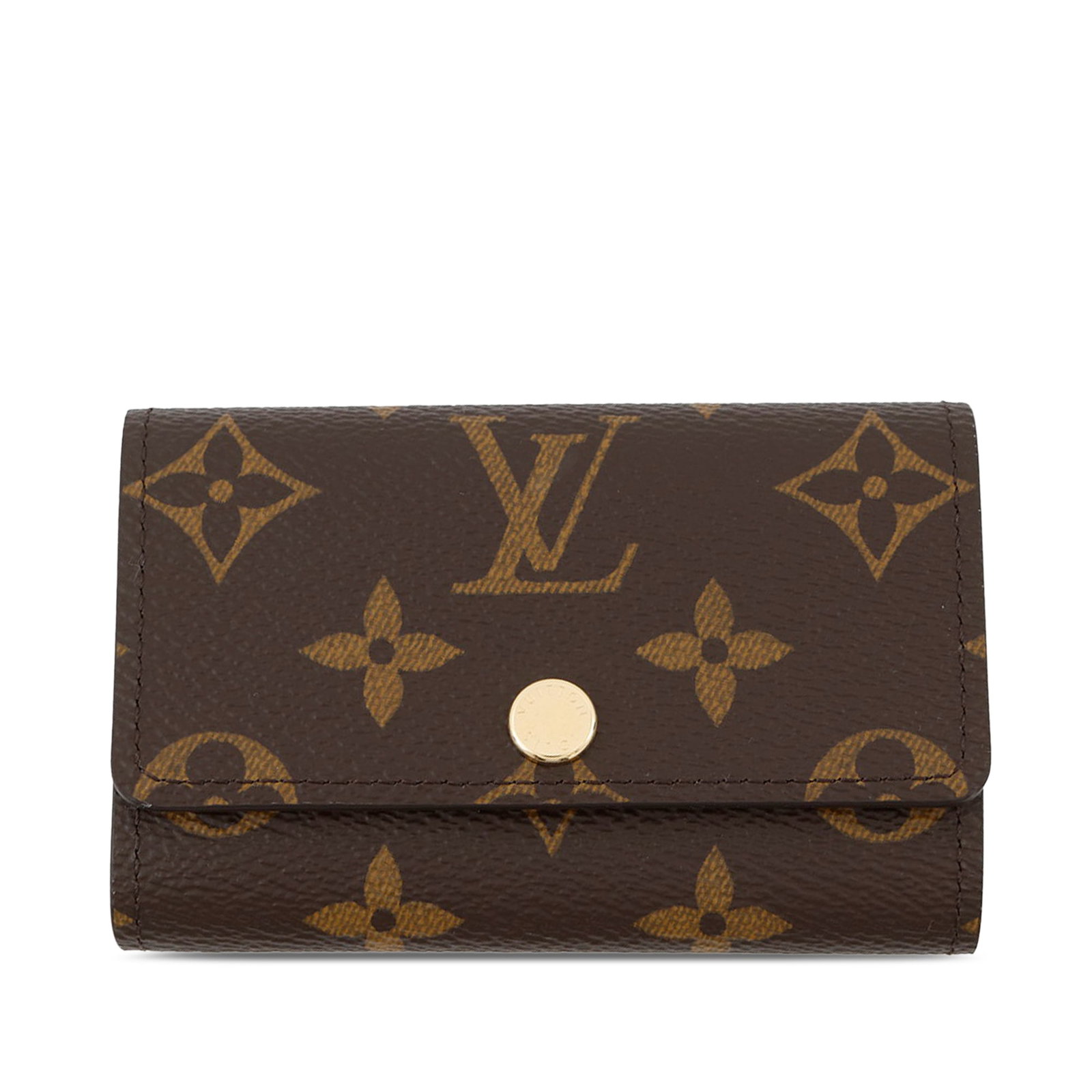 Louis Vuitton Monogram Canvas 6 Slot Key Holder Brown (1 of 11)