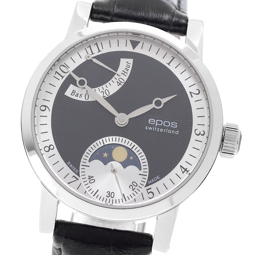 EPOS Sophistic Collection 3378BK Mens Moon Phase Wristwatch (1 of 6)