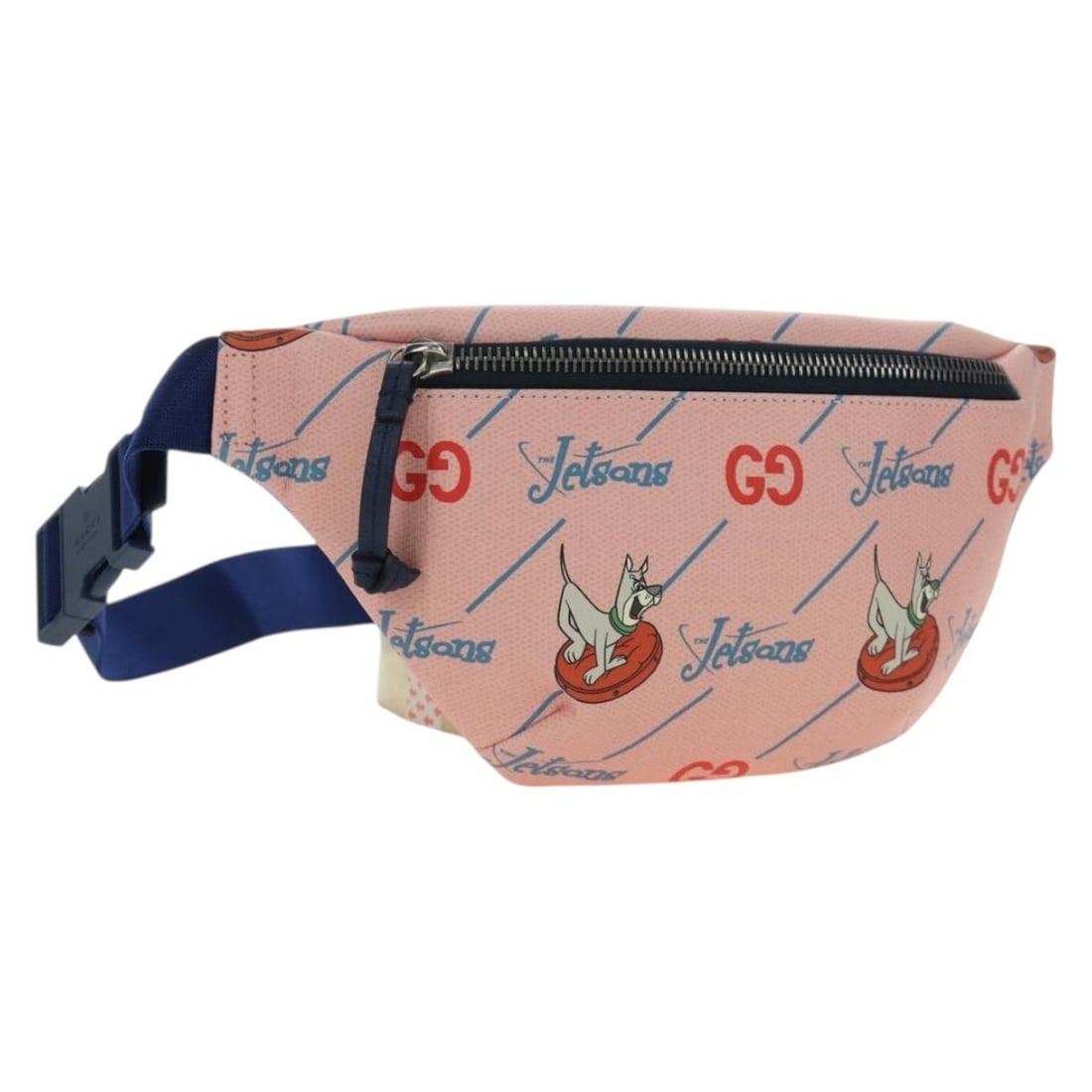 GUCCI 502095 Jetsons body bag in GG Supreme PVC pink silver (1 of 18)