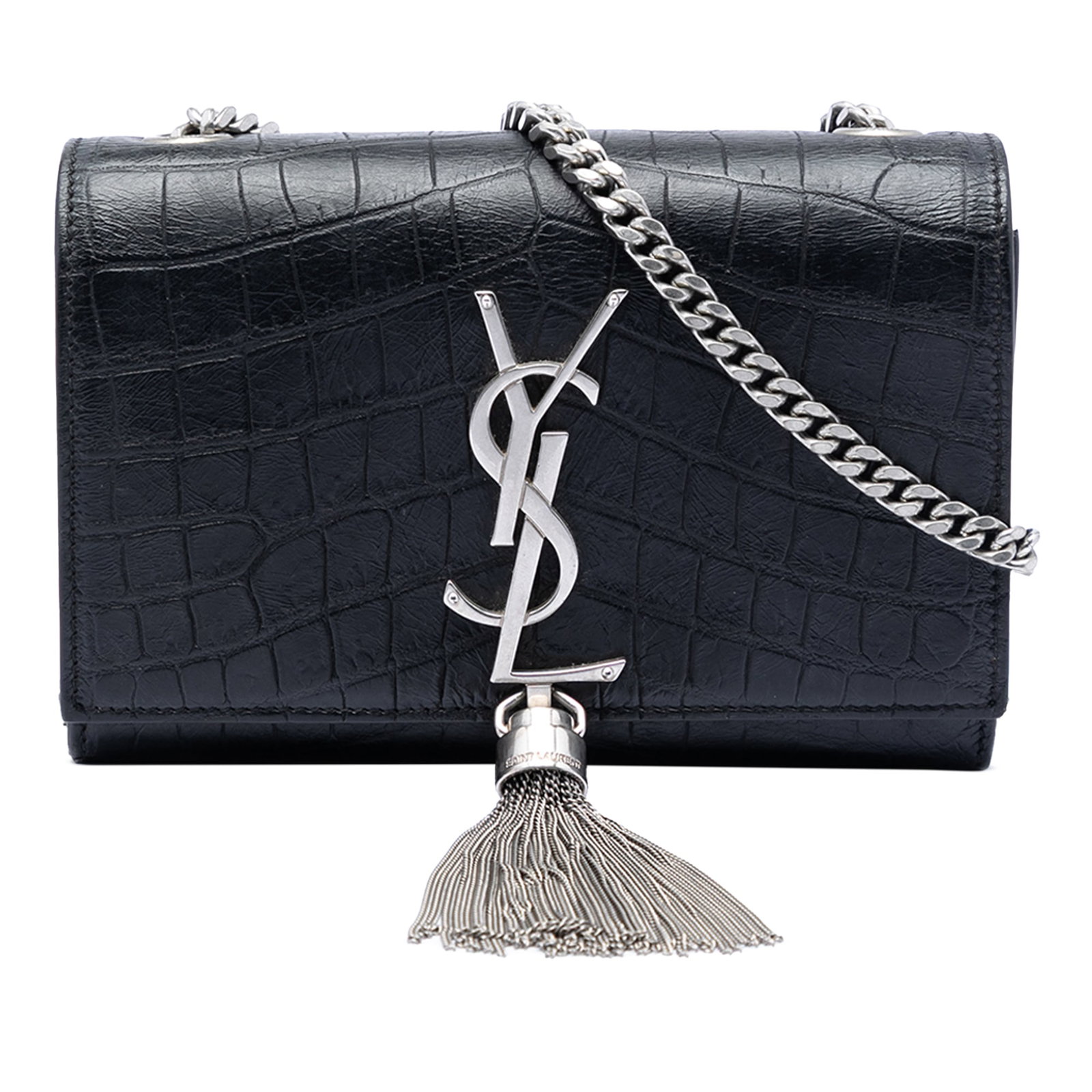 Saint Laurent Kate embossed leather crossbody bag (1 of 6)