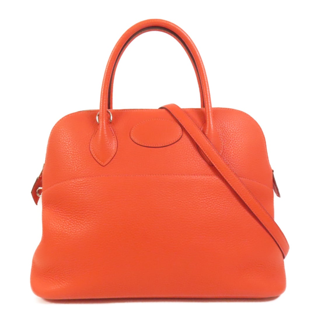 Hermes Bolide 35 Clemence Calfskin 2 Way Shoulder Bag Orange Poppy (1 of 18)