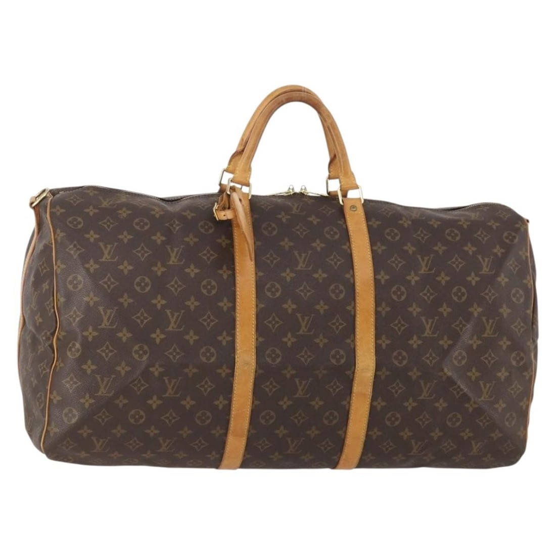 Louis Vuitton Keepall Bandouliere Monogram Canvas Travel Bag: Louis Vuitton Keepall Bandouliere Monogram Canvas Travel Bag This Louis Vuitton Keepall Bandouliere Bag is crafted from monogram canvas in a classic brown color. Designed for unisex use, it features a