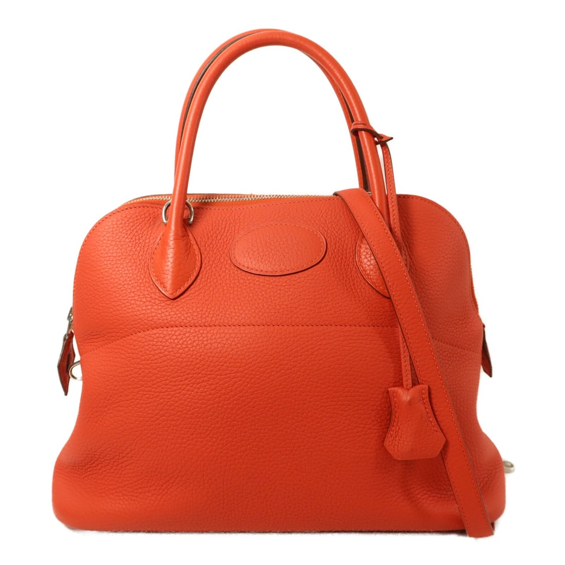 Hermes Bolide 31 Togo Calfskin 2 Way Shoulder Bag Vermillon PHW (1 of 15)