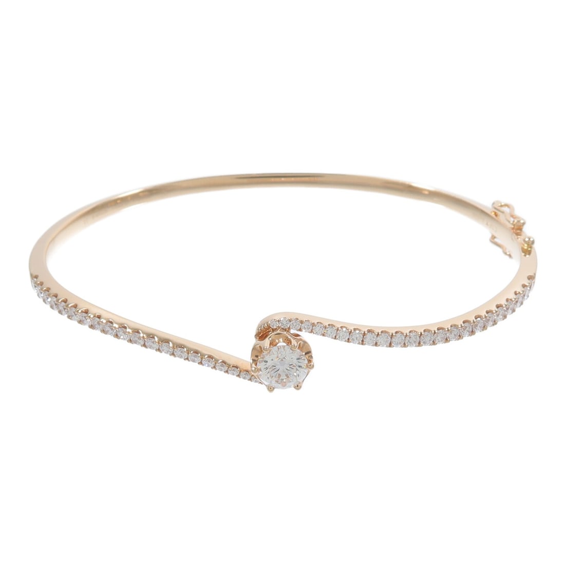 18K Rose Gold Diamond Bracelet 0.510ct 0.690ct 11.64g (1 of 8)
