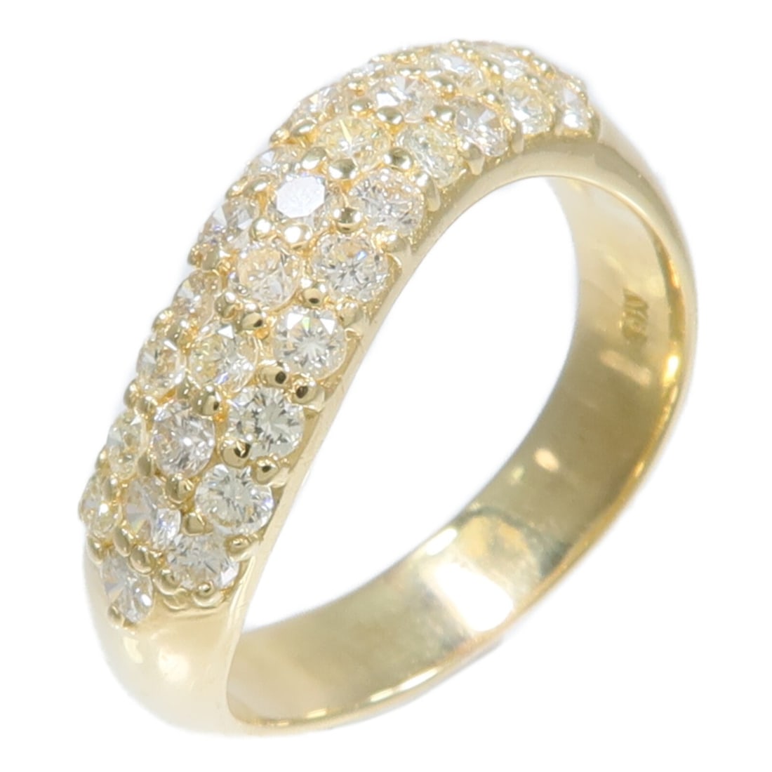 18K Yellow Gold Diamond Ring 1.03ct US Size 7.5 (1 of 8)