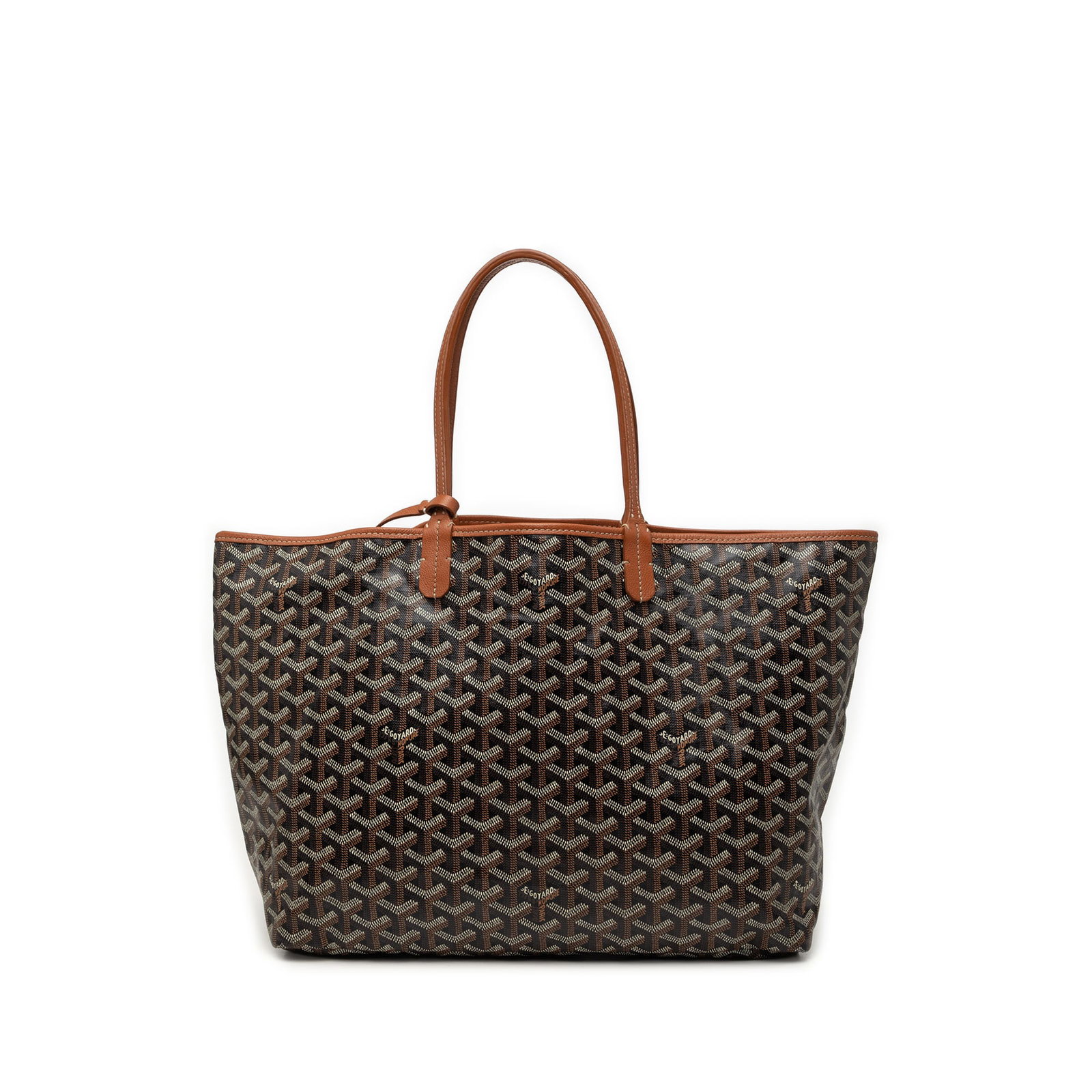Goyard Saint Louis PM Black Goyardine Tote Bag: Goyard Saint Louis PM Black Goyardine Tote Bag The Goyardine Saint Louis PM is a tote bag with a coated canvas body, leather trim, flat leather straps, and an open top. Finished in black, this piece i