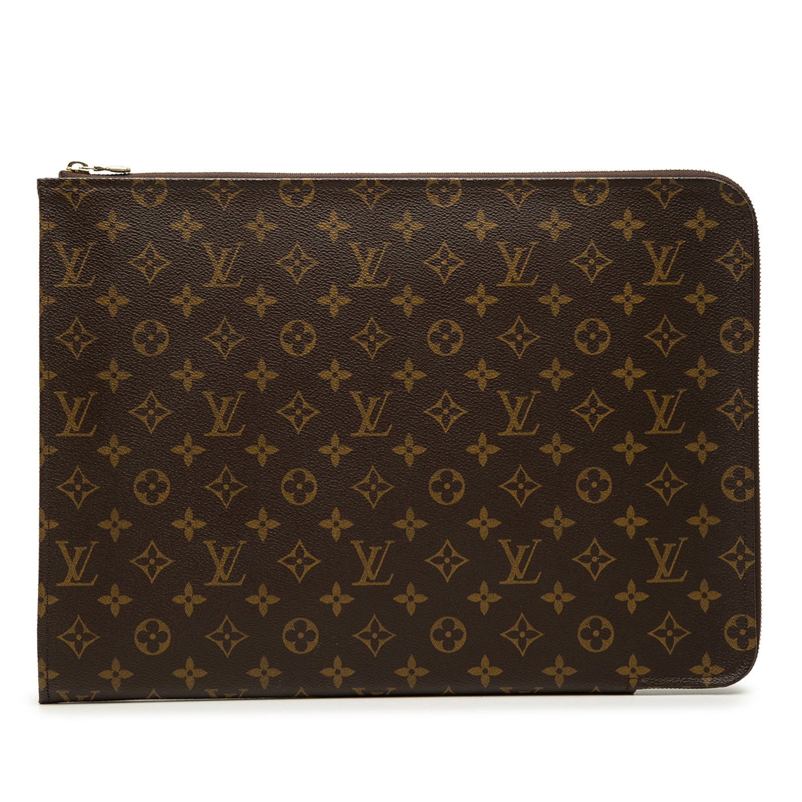 Louis Vuitton Monogram Poche Documents zip portfolio clutch: Louis Vuitton Monogram Poche Documents zip portfolio clutch Louis Vuitton Monogram Poche Documents Portfolio clutch bag crafted with a monogram canvas body and a zip-around closure. This piece include