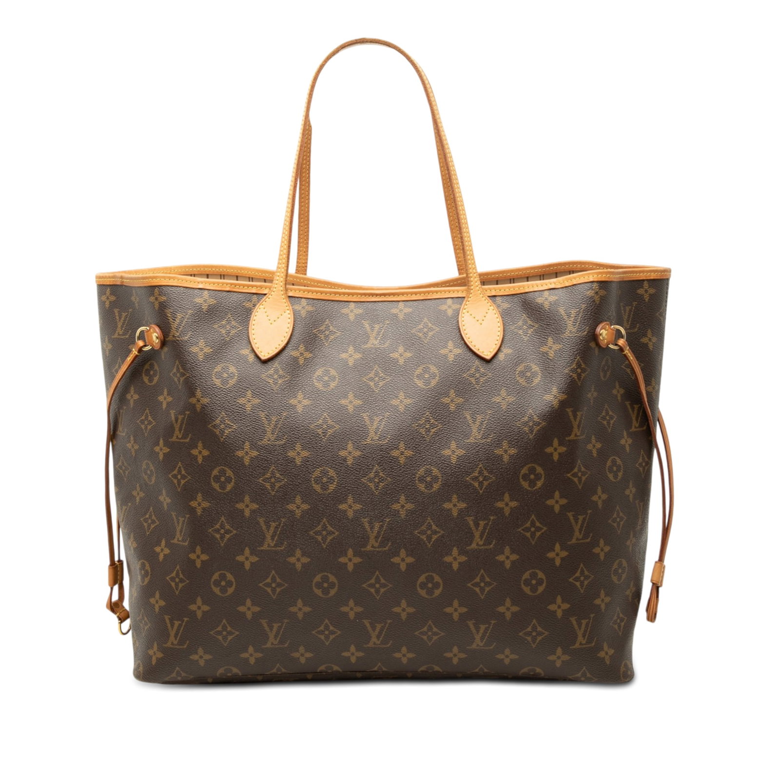 Louis Vuitton Neverfull GM Monogram Canvas Tote Bag: Louis Vuitton Neverfull GM Monogram Canvas Tote Bag Louis Vuitton Monogram Neverfull GM tote bag crafted with a monogram canvas body and vachetta leather trim. It features flat vachetta leather handle