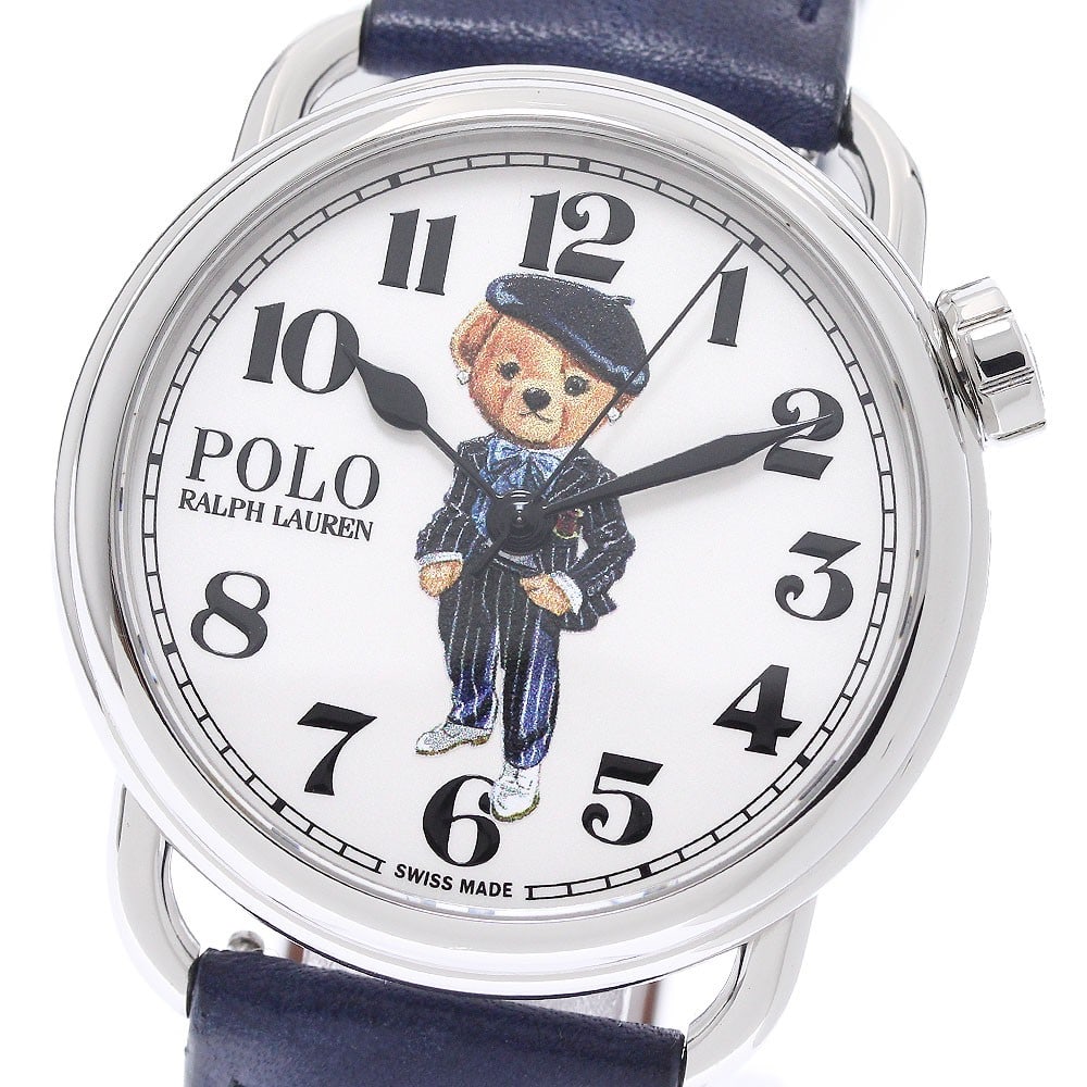 Ralph Lauren Polo Bear Ricky Pinstripe Bear 38 Mens Automatic Watch (1 of 7)