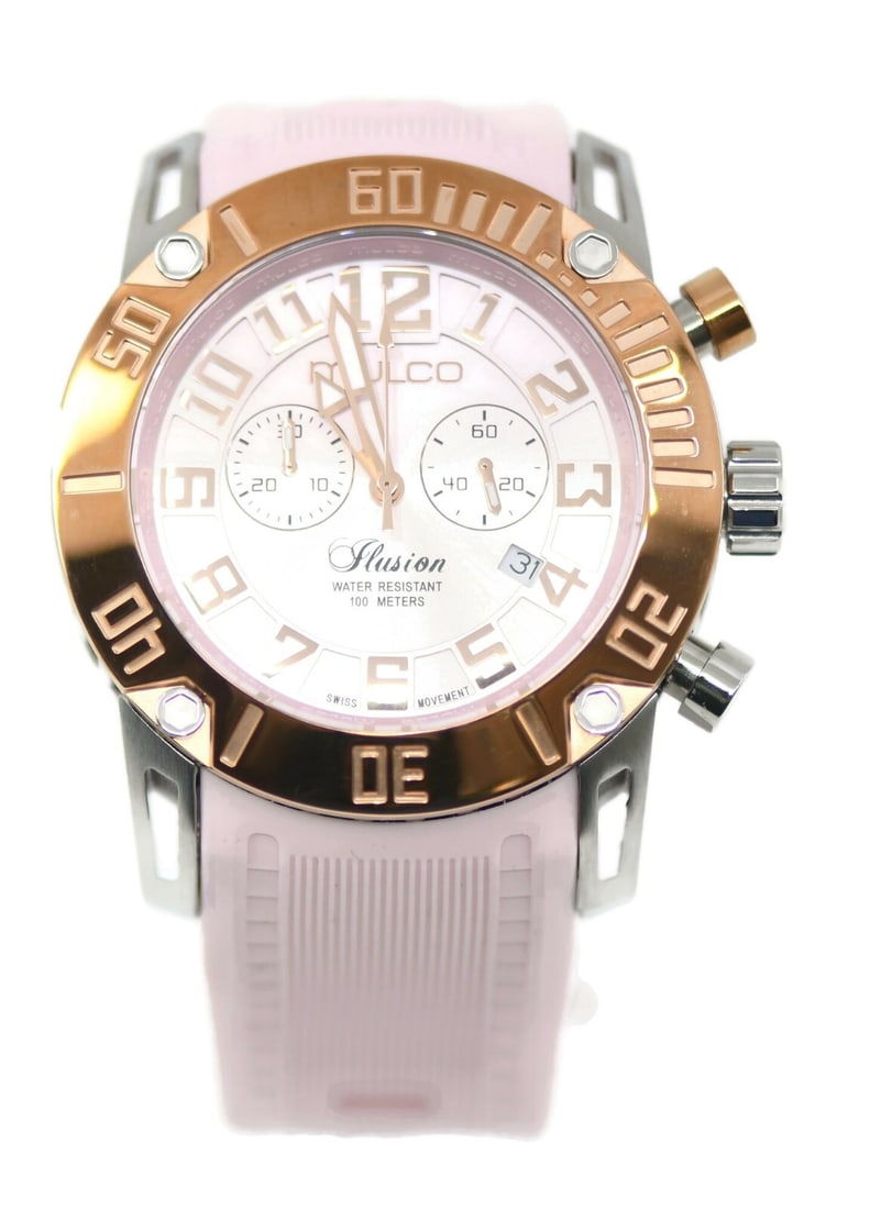 Mulco Illusion Two Tone Stainless Steel Watch MW311011083 with Box and Papers: Mulco Illusion Two Tone Stainless Steel Watch MW311011083 with Box and Papers Discover the elegance of the Mulco Illusion Two Tone Stainless Steel Watch MW311011083. This stylish wristwatch features a