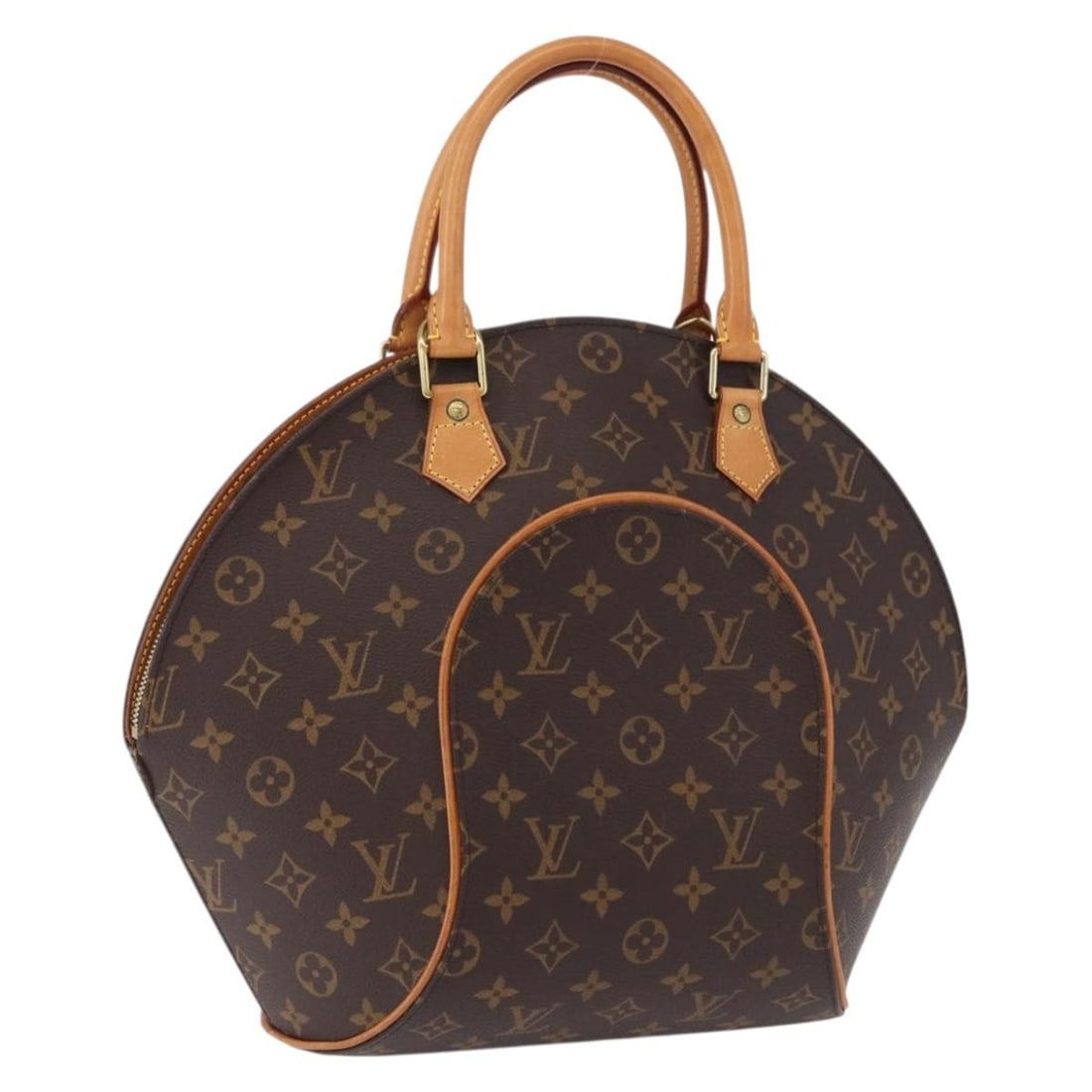 Louis Vuitton M51126 Ellipse MM Monogram Canvas Handbag: Louis Vuitton M51126 Ellipse MM Monogram Canvas Handbag Louis Vuitton Monogram Ellipse MM handbag in monogram canvas with a structured silhouette and top handles. Includes a dust bag. Condition is AB 