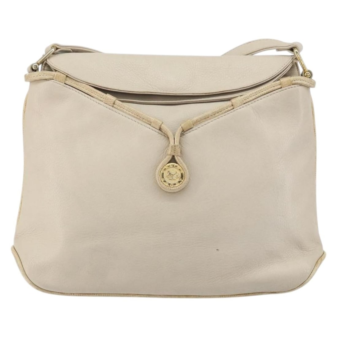 Celine Vintage Shoulder Bag Beige Leather Italy: Celine Vintage Shoulder Bag Beige Leather Italy This Celine vintage shoulder bag is crafted from beige leather and designed for women. It features a spacious interior and a classic silhouette. The bag