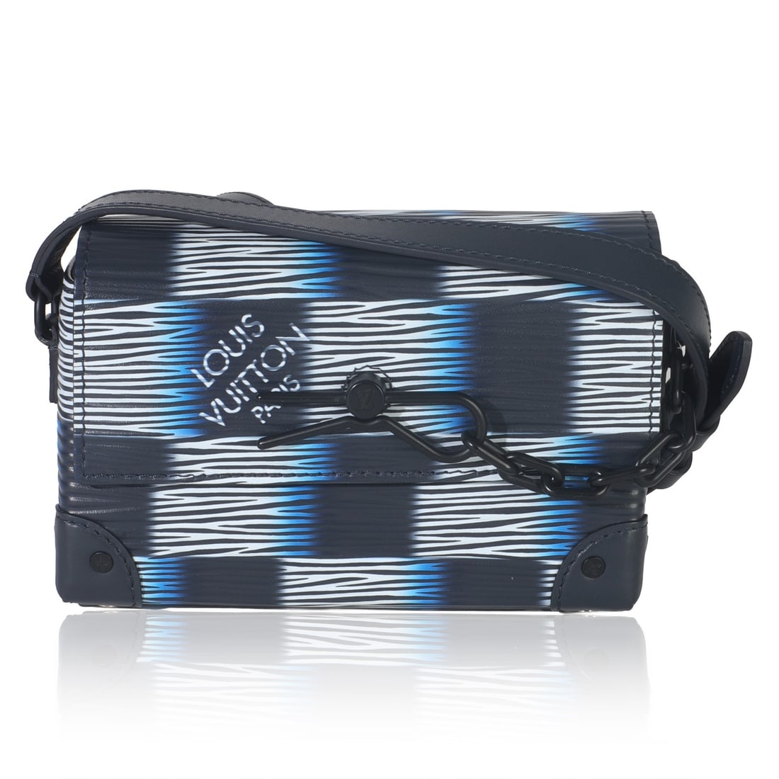 Louis Vuitton Steamer Wearable Wallet Blue Epi Leather Shoulder Bag (1 of 9)