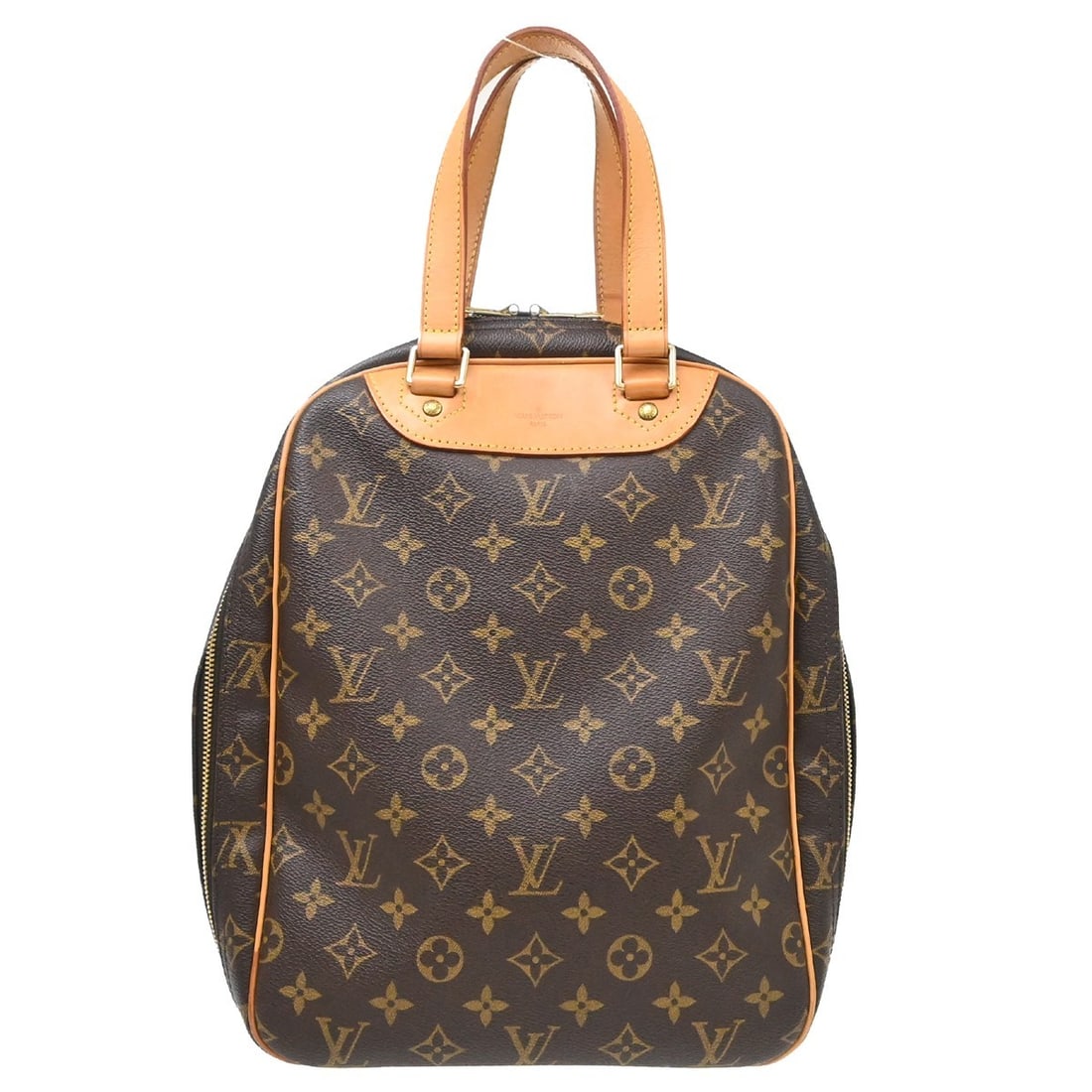 Louis Vuitton Excursion Monogram Canvas Hand Tote Bag M41450: Louis Vuitton Excursion Monogram Canvas Hand Tote Bag M41450 Louis Vuitton Monogram Excursion hand tote bag in brown Monogram canvas and leather, made in France. It features a zipper closure, double h