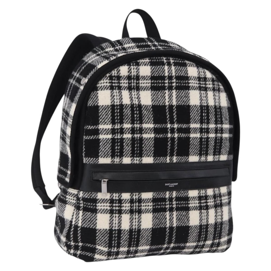 Saint Laurent Wool Backpack Black Silver with Dust Bag (1 of 18)