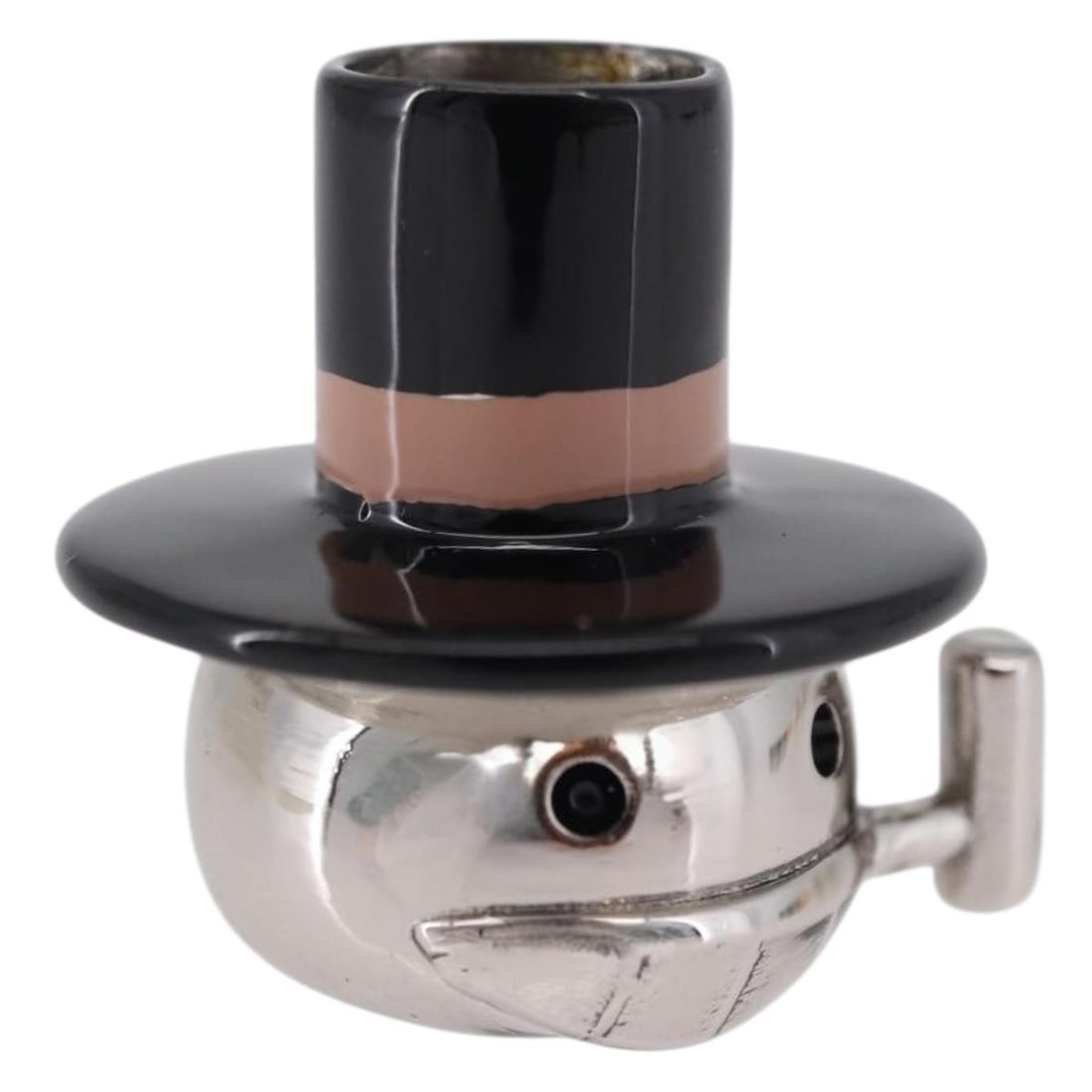 LOEWE Studio Ghibli Howl's Moving Castle Turnip Dice Metal Charm: LOEWE Studio Ghibli Howl's Moving Castle Turnip Dice Metal Charm Authentic LOEWE x Studio Ghibli Howl's Moving Castle Dice Turnip charm in silver and black metal. This women's charm is made in Spain a