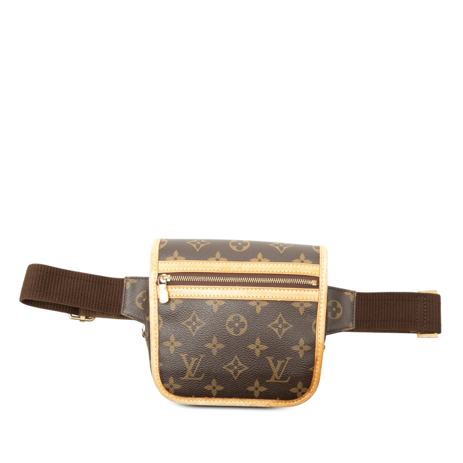 Louis Vuitton Bosphore Belt Bag in Monogram Canvas: Louis Vuitton Bosphore Belt Bag in Monogram Canvas Louis Vuitton Monogram Bosphore Belt Bag crafted with a monogram canvas body and leather trim. The design includes a front exterior zip pocket, flat 