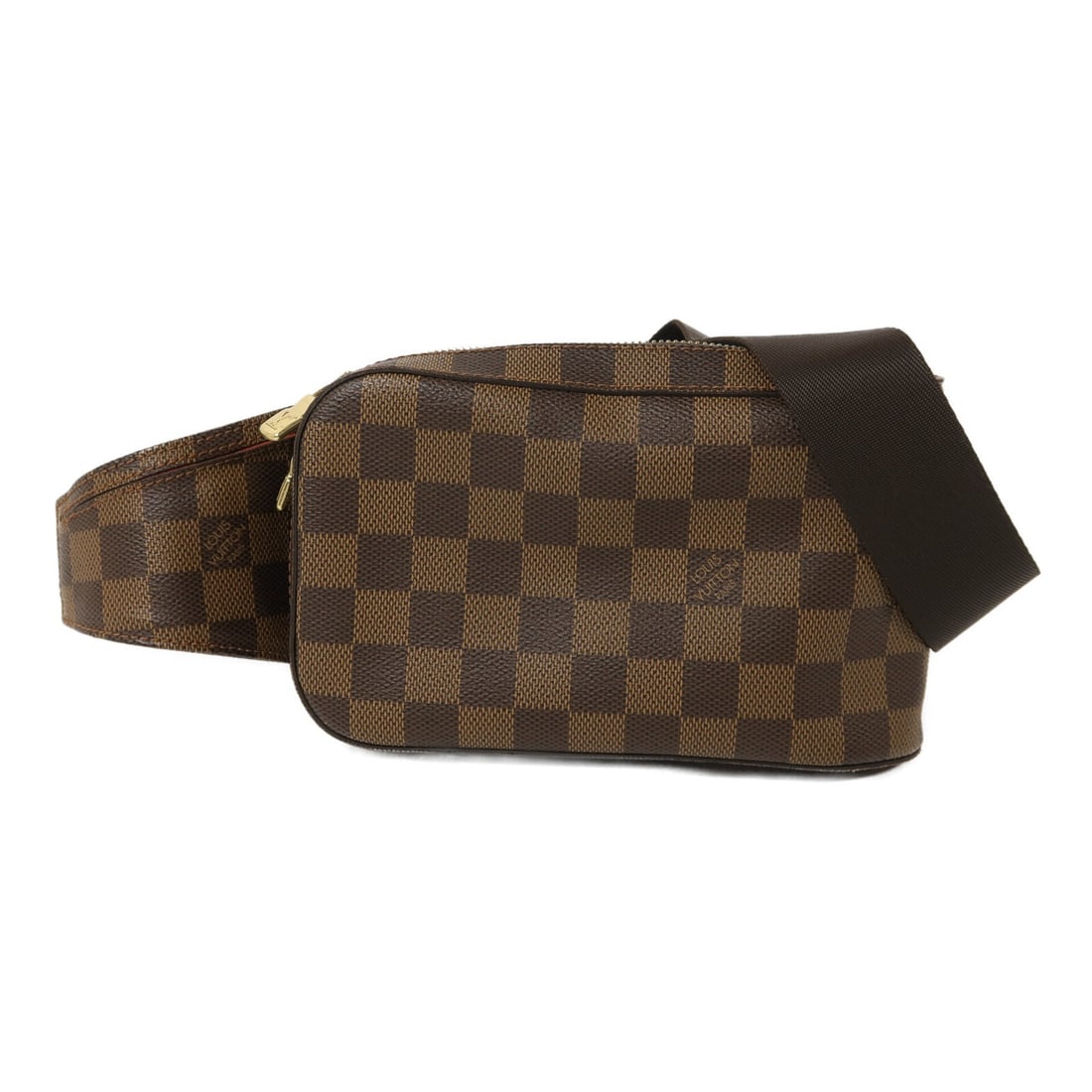 Louis Vuitton Geronimos N51994 Damier Brown Waist Bag: Louis Vuitton Geronimos N51994 Damier Brown Waist Bag Louis Vuitton Geronimos waist bag/body bag in Damier and PVC coated canvas, presented in Ebene brown. This unisex bag is model N51994 and comes wi