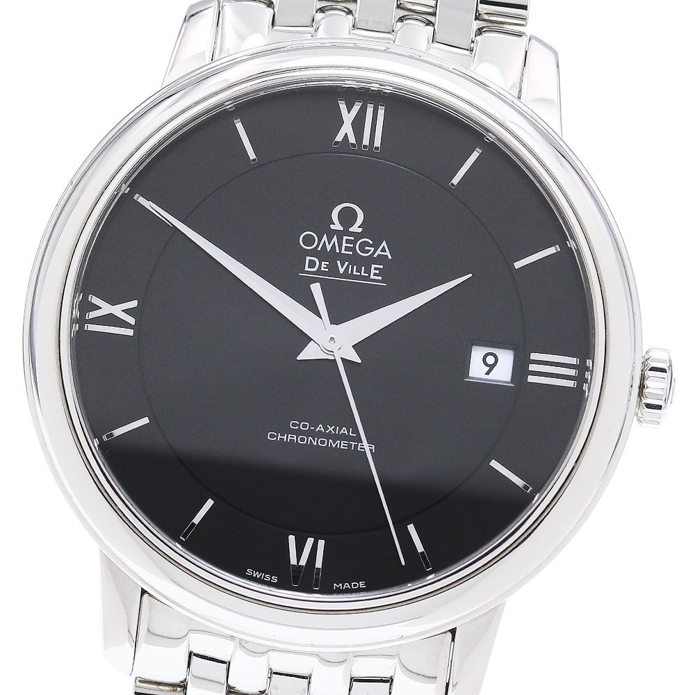 OMEGA De Ville Prestige Co-Axial automatic date watch 424.10.40.20.01.001: OMEGA De Ville Prestige Co-Axial automatic date watch 424.10.40.20.01.001 Pre-owned Omega De Ville Prestige Co-Axial wristwatch with automatic movement and date function. This men's watch features a b