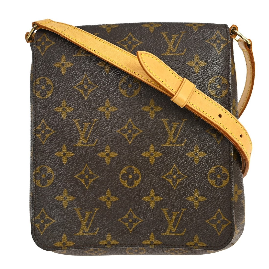Louis Vuitton Musette Salsa Shoulder Bag Monogram Canvas Brown: Louis Vuitton Musette Salsa Shoulder Bag Monogram Canvas Brown Louis Vuitton Musette Salsa shoulder bag in brown monogram canvas. This women's bag is made in Spain and is presented in fair condition, 