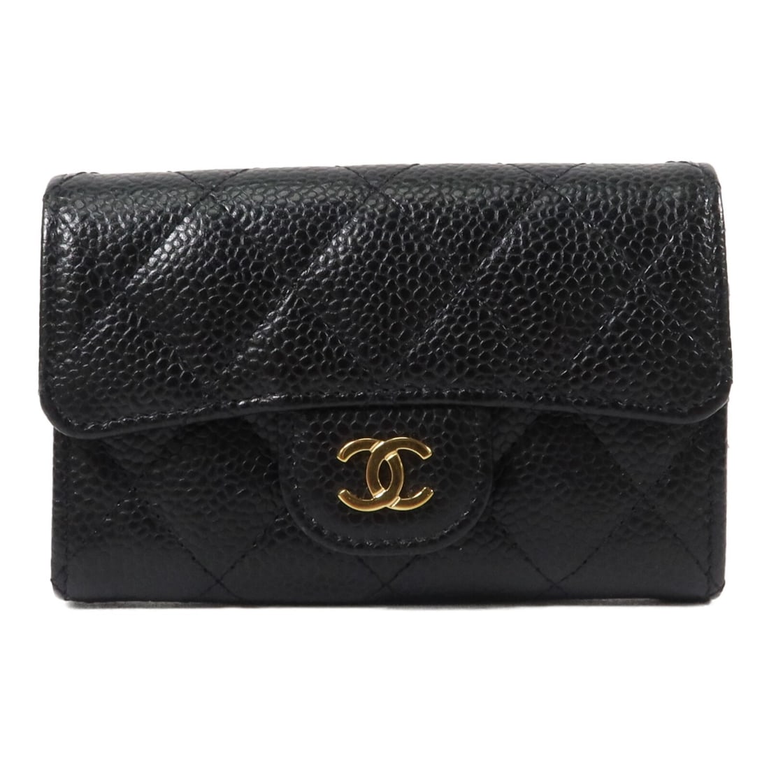 CHANEL AP0214 Classic Flap Calfskin Card Case Black (1 of 13)